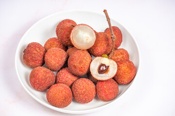Litchi Fried with fresh glutinous rice paste