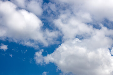 Blue sky white clouds fine weather