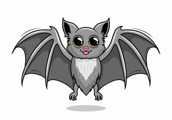 Bat Cartoon Isolated Vampire Bat Illustration