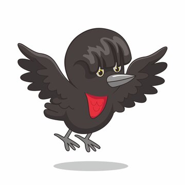 Umbrella Bird Cartoon Umbrellabird Illustration