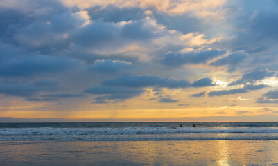 Obraz na płótnie Canvas Sunset at the Torrey Pine beach, San Diego, California