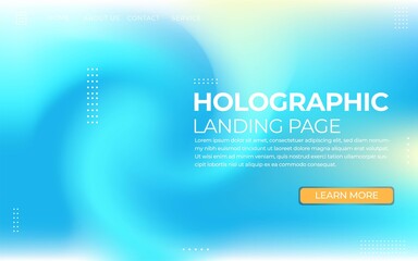 Landing page template. Use for keynote presentation background, brochure design, website slider, landing page, annual report, company profile. Premium vector