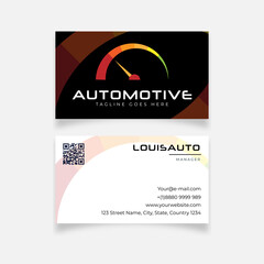 Modern Automotive design business card template