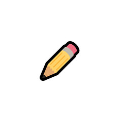Pencil vector icon. Isolated pencil illustration	