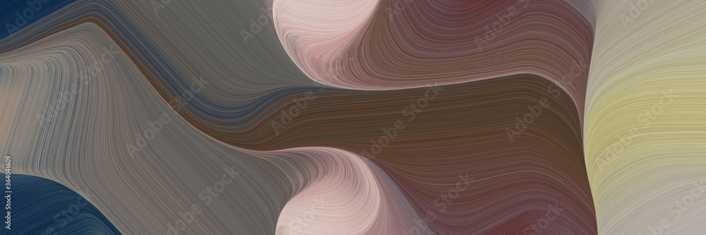 Aufkleber futuristic colorful waves header design with dim gray, old mauve and tan colors. can be used as head