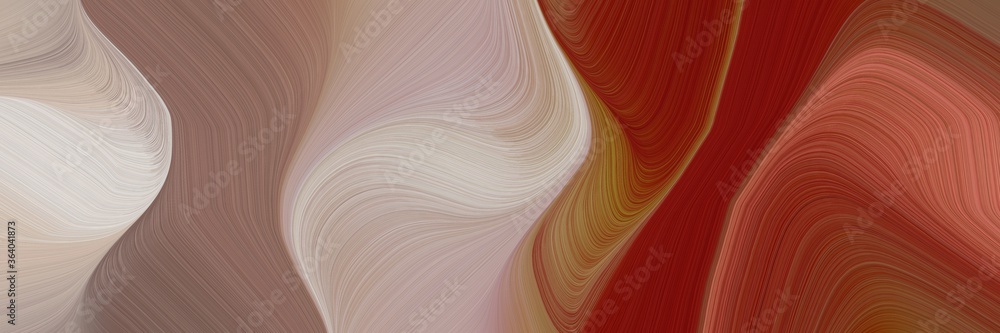 Poster abstract colorful curves banner design with antique fuchsia, gray gray and pastel gray colors. can b