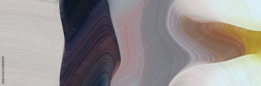 Poster dynamic decorative waves background with ash gray, silver and very dark blue colors. can be used as 