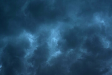 Fototapeta na wymiar Dark rain storm clouds background