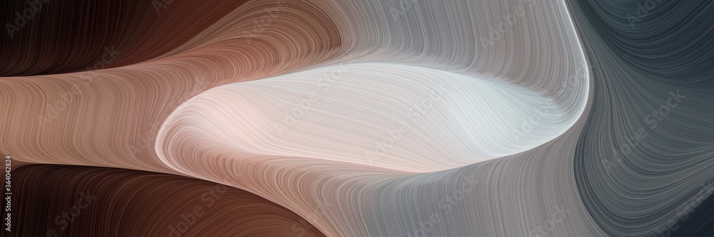 Poster motion decorative curves header design with old lavender, very dark pink and light gray colors. can 