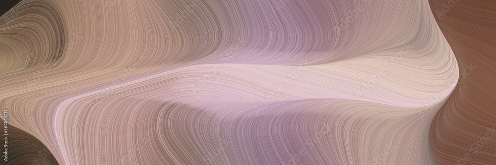 Poster modern decorative curves design with rosy brown, old mauve and thistle colors. can be used as header or banner