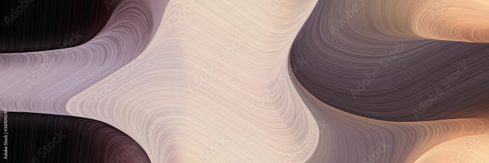 Aufkleber flowing colorful waves design with tan, very dark pink and silver colors. can be used as header or b