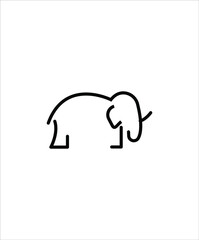 elephant icon,vector best line icon.