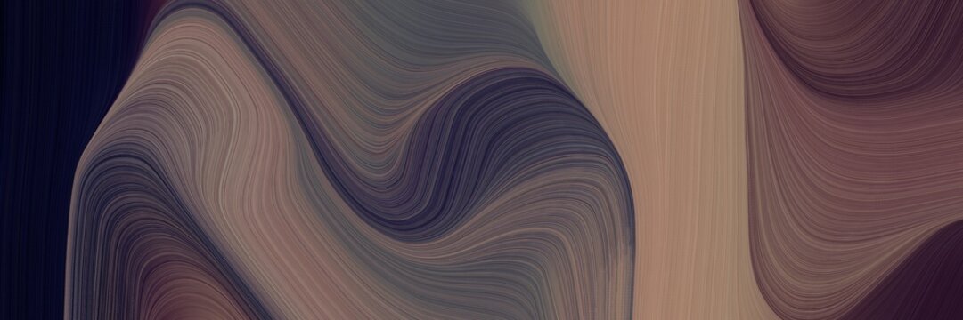 futuristic decorative waves background with dim gray, old mauve and very dark blue colors. can be used as poster, card or background graphic © Eigens
