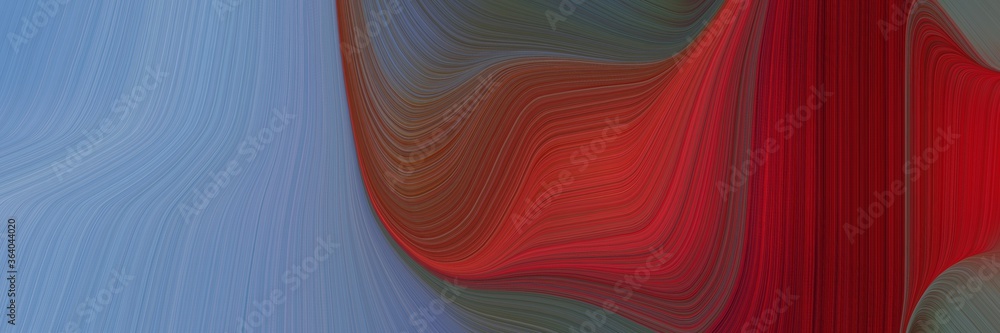 Aufkleber abstract decorative waves header design with light slate gray, dark pink and dim gray colors. can be