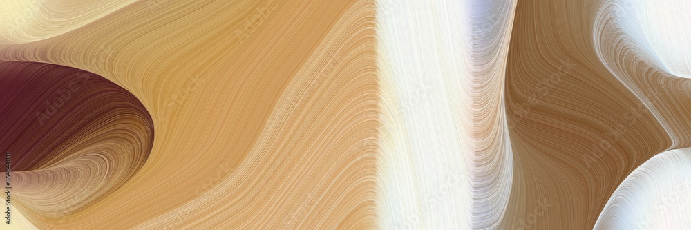 Poster energy colorful curves style with dark khaki, beige and old mauve colors. can be used as header or b
