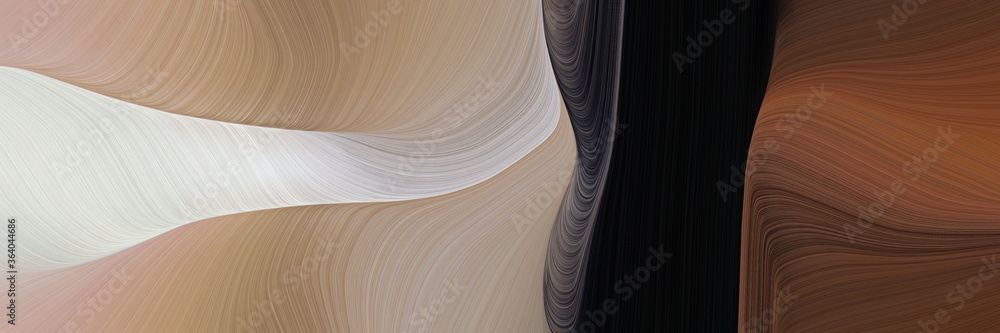 Poster dynamic decorative curves header design with rosy brown, very dark pink and old mauve colors. can be