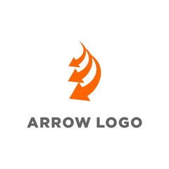 Arrows vector illustration icon Logo Template design