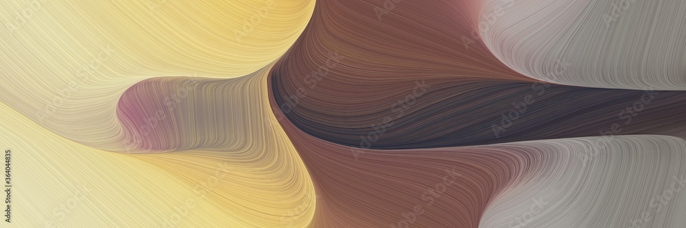 Poster energy colorful waves header design with tan, dark slate gray and old mauve colors. can be used as header or banner