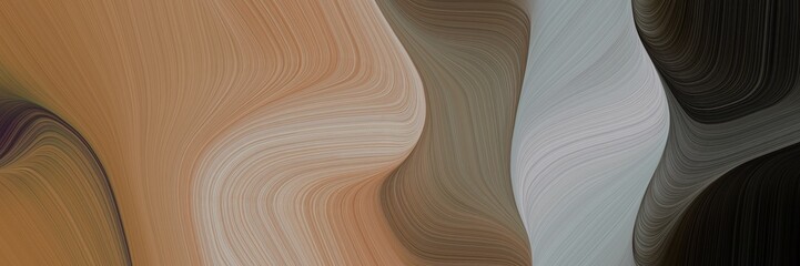 creative decorative curves design with pastel brown, very dark green and dark gray colors. can be used as header or banner