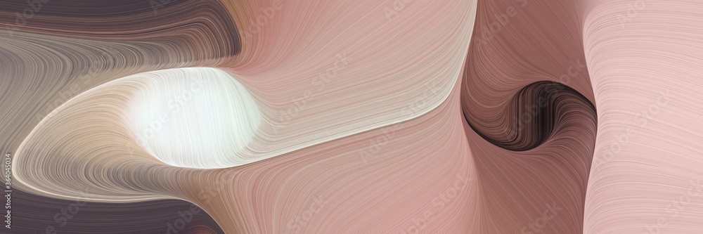 Poster flowing colorful waves style with rosy brown, old mauve and linen colors. can be used as poster, car