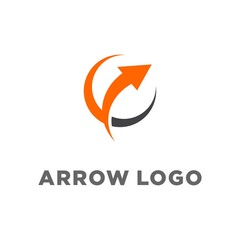 Fototapeta premium Arrows vector illustration icon Logo Template design