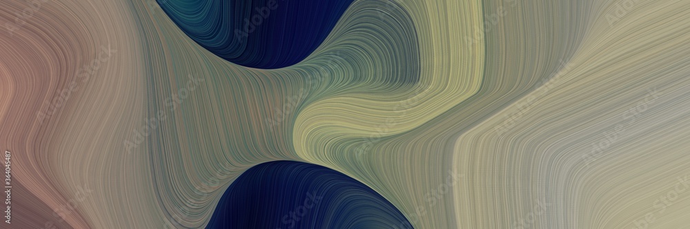 Poster dynamic colorful waves header design with gray gray, very dark blue and dark gray colors. can be used as poster, card or background graphic