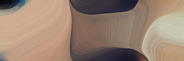 abstract decorative curves style with rosy brown, very dark blue and pastel brown colors. can be used as poster, card or background graphic