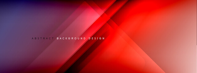 Motion concept neon shiny lines on liquid color gradients abstract backgrounds. Dynamic shadows and lights templates for text