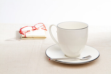 cup of coffee with cookies