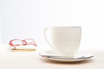 cup of coffee on a table