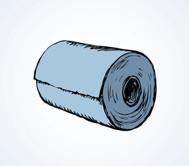 Toilet paper. Vector drawing