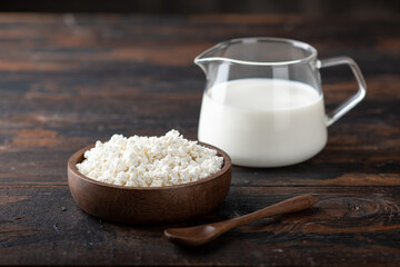 cottage cheese and milk