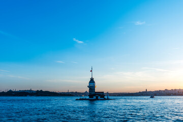 Romantic Istanbul Sunset Landscape.