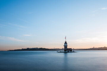 Romantic Istanbul Sunset Landscape.