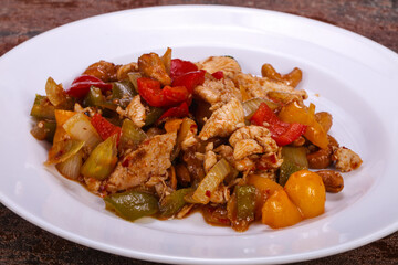 Roasted pork with vegetables