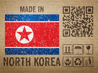 Cardboard made in North Korea
