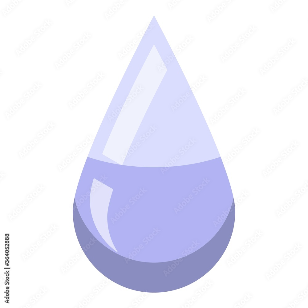 Poster antiseptic drop icon. isometric of antiseptic drop vector icon for web design isolated on white back