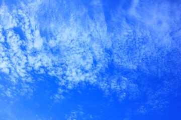 Blue sky and morning clouds