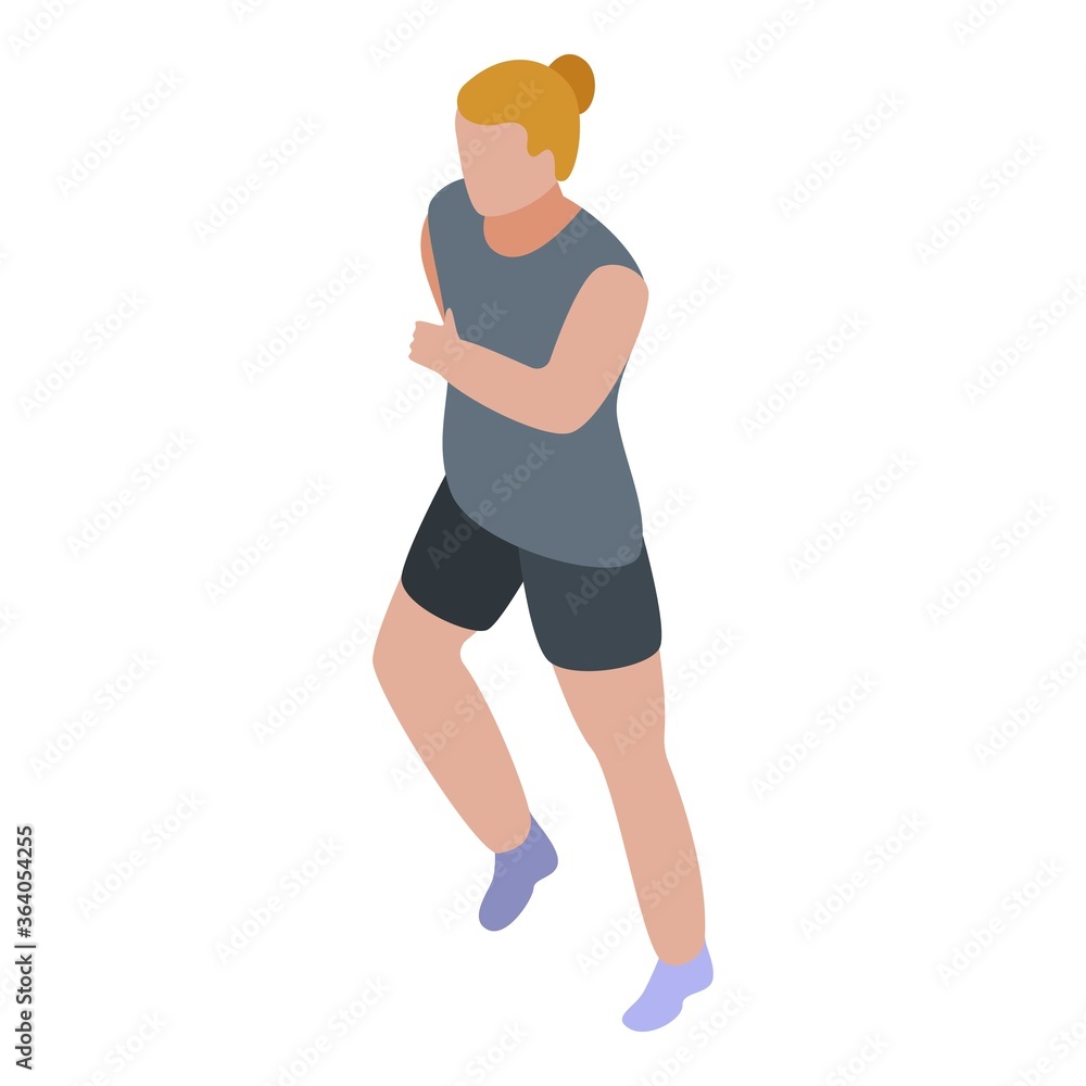 Poster workout running icon. isometric of workout running vector icon for web design isolated on white back
