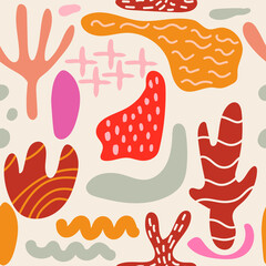 Abstact vintage seamless pattern design. Great feminine fabric, scrapbooking, wallpaper, giftwrap. Suraface pattern design