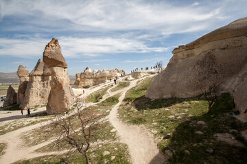 Fototapeta na wymiar The Valley of the Fairy Chimneys, Goreme, Cappadocia, Turkey