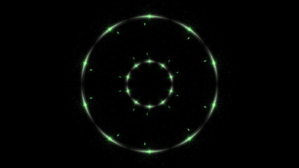 Beautiful lens flare shine ring effect, Sparks particle