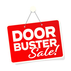 Obraz na płótnie Canvas Doorbuster sale