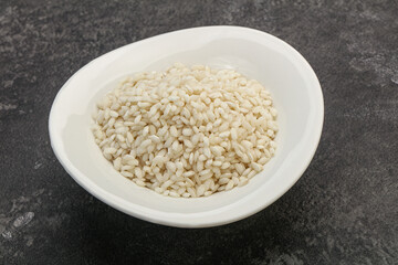 Raw arborio rice for Risotto