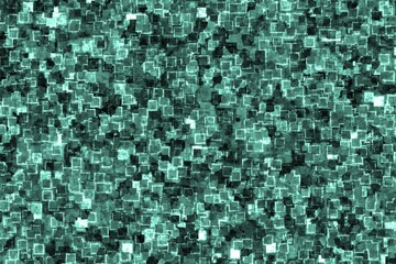 creative modern teal, sea-green tech optic lights digitally drawn background or texture illustration