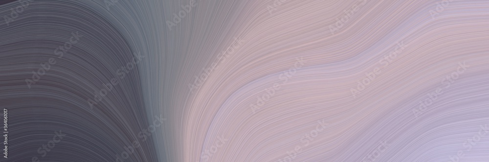 Aufkleber abstract dynamic header with pastel purple, dark slate gray and gray gray colors. fluid curved lines