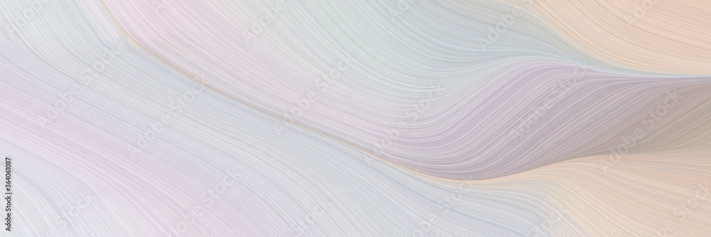 Poster abstract colorful designed horizontal banner with light gray, pastel gray and dark gray colors. flui
