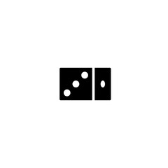 Dice vector flat illustration. Backgammon leisure game - Vector