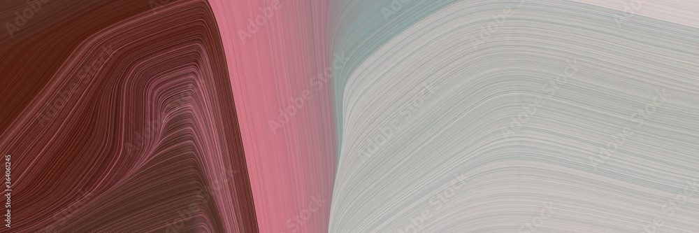 Poster abstract colorful banner design with dark gray, old mauve and antique fuchsia colors. fluid curved f