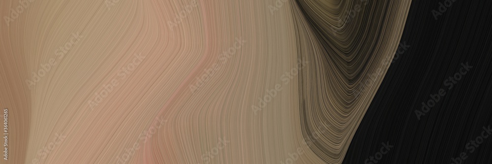 Aufkleber abstract flowing header design with gray gray, very dark green and dark olive green colors. fluid cu